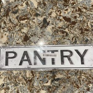 Metal Pantry Sign